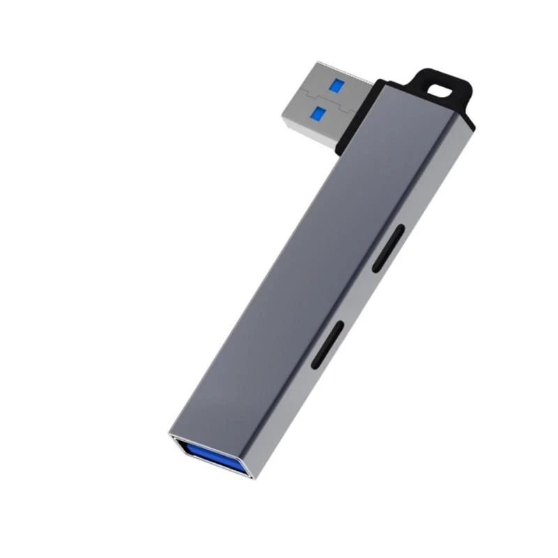 Портативный USB3.0 Hub USB Splitter USB до 2Type C+USB3.0 Адаптер для ноутбуков 83CF