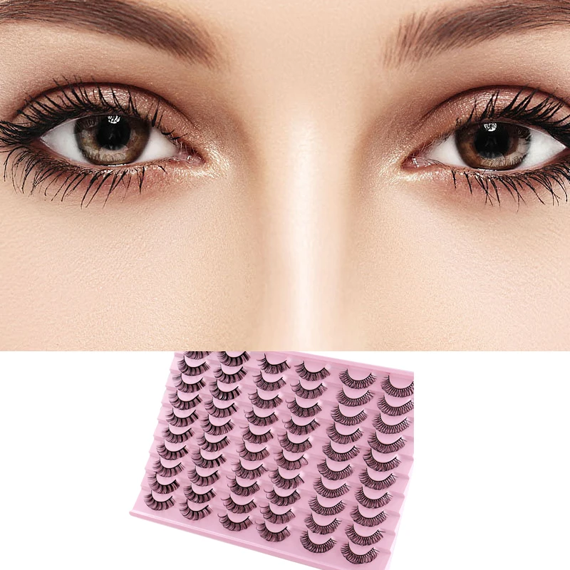 Reusable 3D Mink false Eyelashes Lifelike Luxurious Supplies Volume Cruelty-free Black Lashes Wholesale Makeup Tools