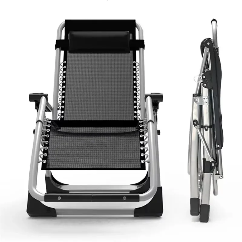 

High quality zero gravity beach sun chair with armrests metal folding chair