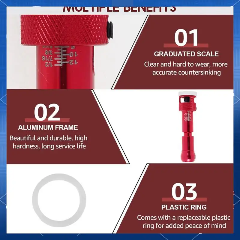 

AA77 Woodworking Counterbore Drill Step Drill Wood Self-Tapping Screw Punch Holes Drill Bit Installation Tool