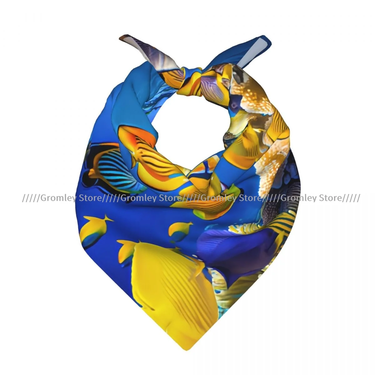 Magnificent Underwater Tropical Ocean Square Scarf Soft Breathable Daily Kerchief
