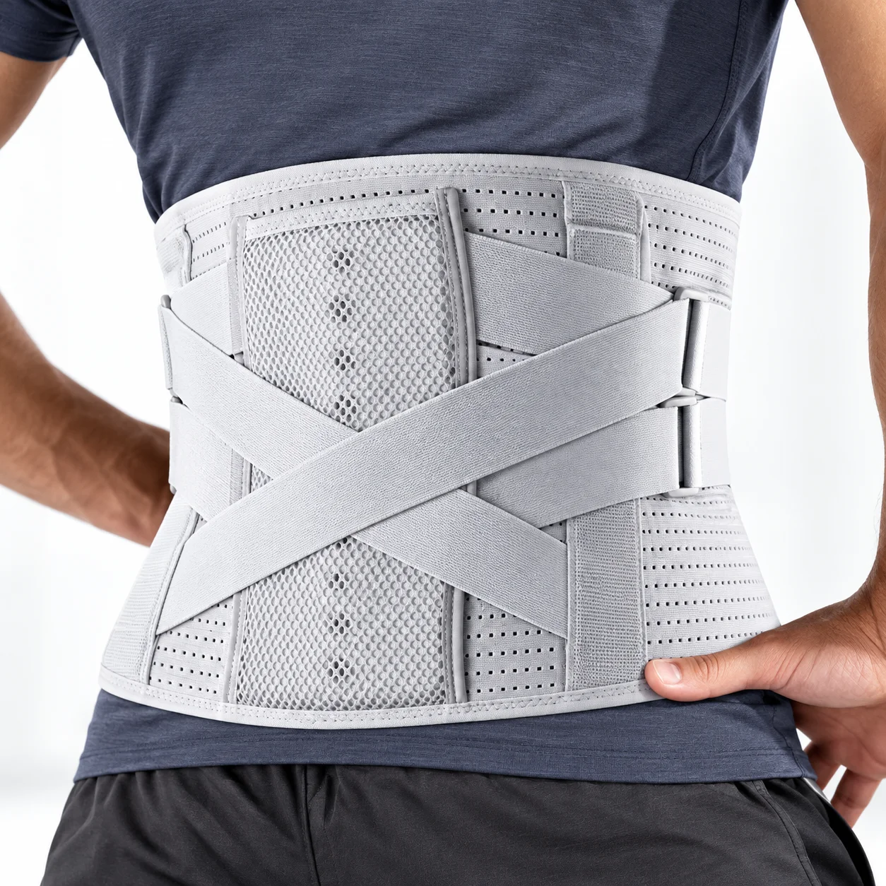 5 Lumbar Support Belt with Lumbar Pillow Alleviates Back Pain Ergonomic Design for Herniated Discs Spinal Support Brace for Post