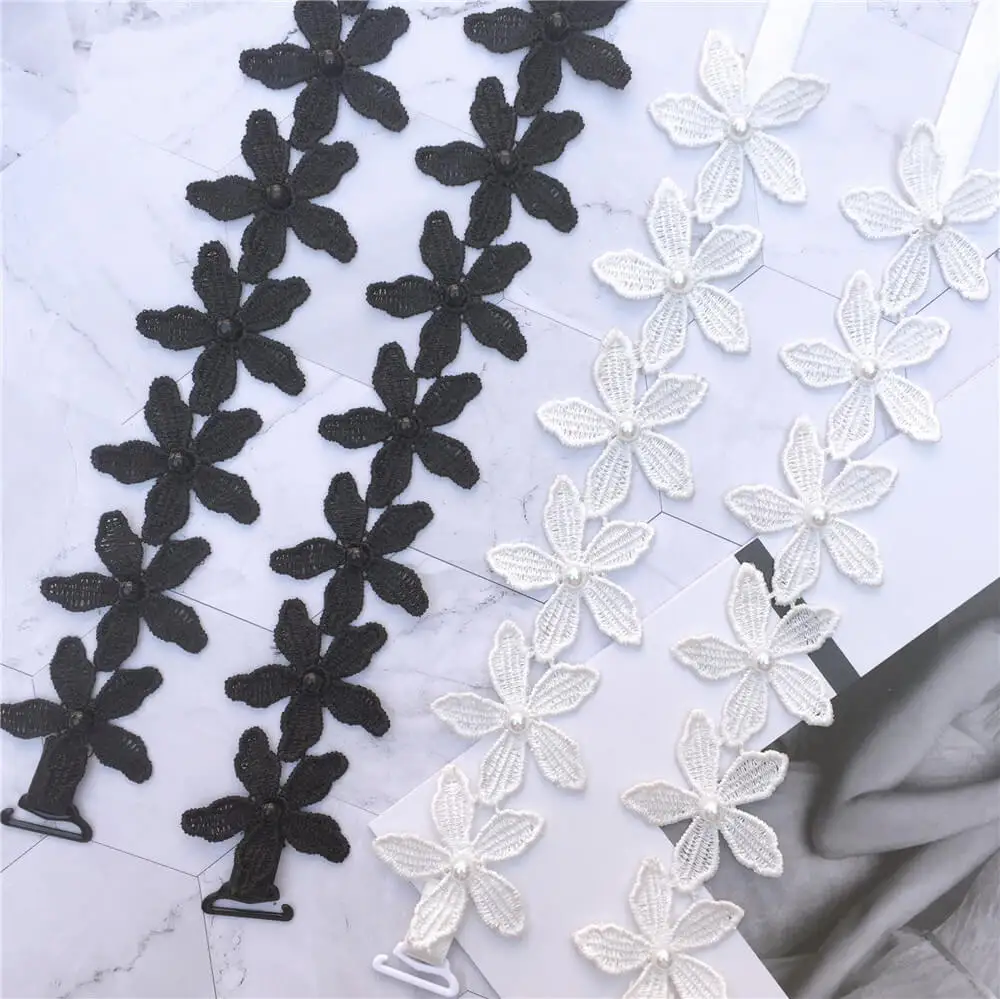 Moly Story Flower Bra Straps Replacement Women Decorative Shoulder Strap Intimate Accessories Underwear Belt