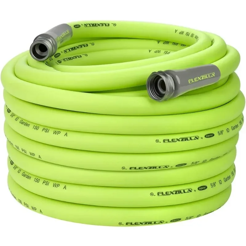 

Flexzilla Garden Hose 5/8 in. x 100 ft., Heavy Duty, Lightweight, Drinking Water Safe, Zilla - HFZG5100YW-E, Green