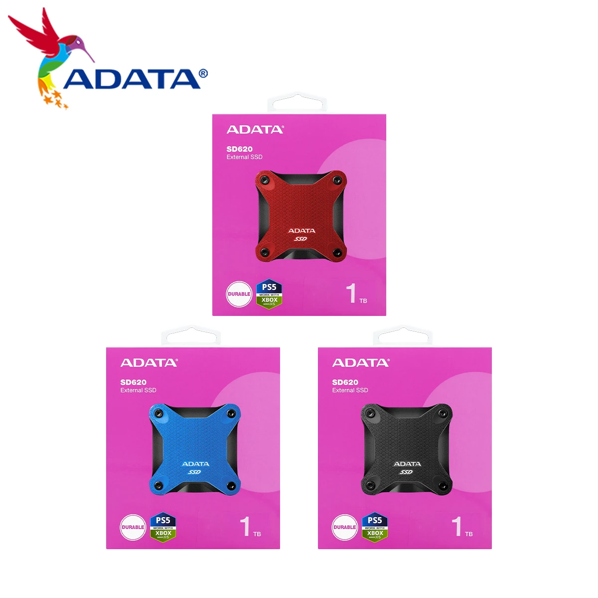 ADATA PSSD USB 3.2 GEN2 antarmuka TYPE-C SD620, Hard Drive portabel eksternal Solid State Disk 520 MB/S 512GB 1TB