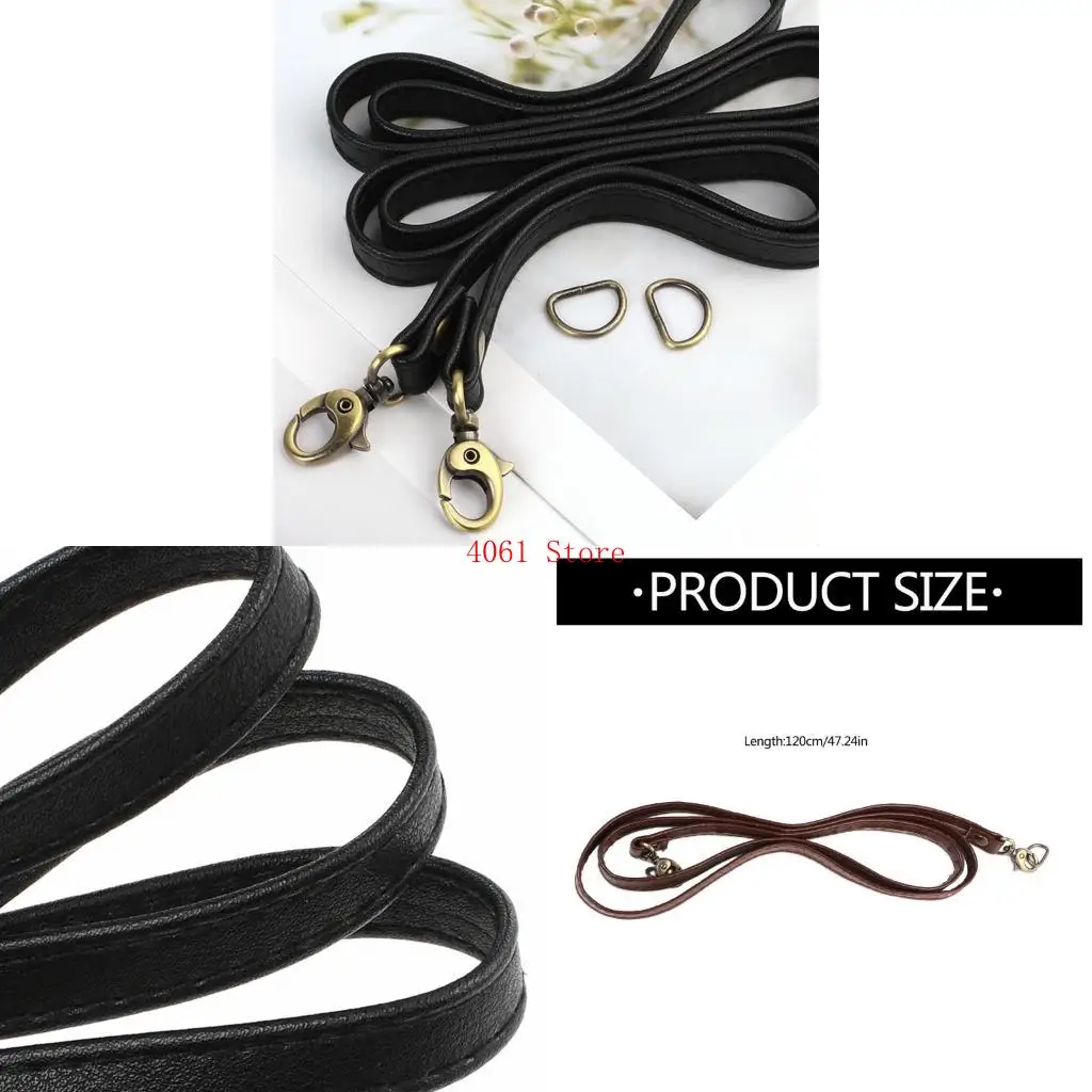 

Elegant 120cm PU Leather Replacement Bag Strap for Creative Handbag Use