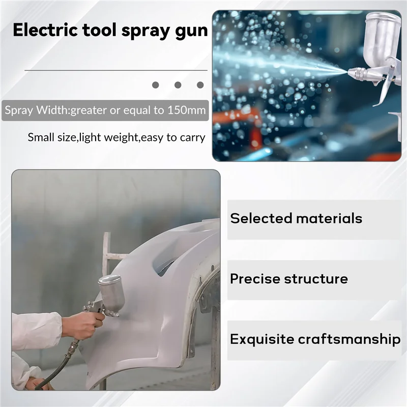 A11E-Power Tool Pistola a spruzzo Ugello da 0,5 mm K-3 Pistola a spruzzo Mini Pistola a spruzzo per vernice ad aria Aerografo per verniciatura Aerografo per auto