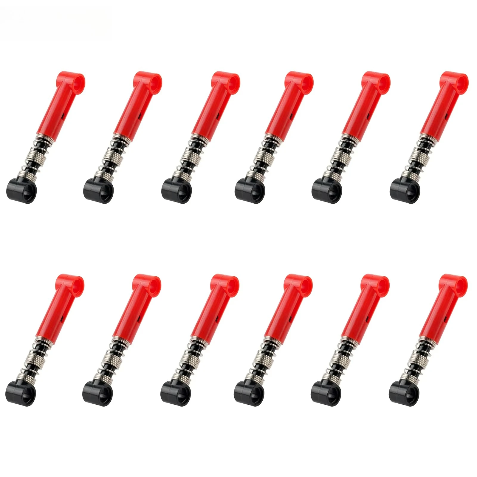 4/8/12PCS High-tech Parts Red Shock Arm Absorber Suspension Hard Spring MOC Building Blocks Compatible with LEGOed 76537 731c04
