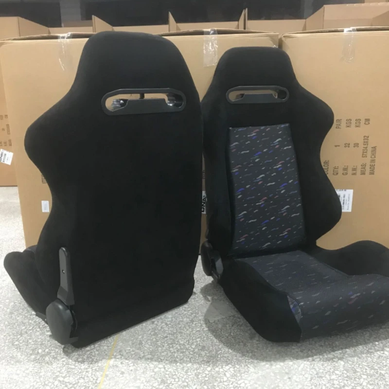 High Quality Universal Black Racing Bucket Car With Double Adjustor Quick Release Double Slider