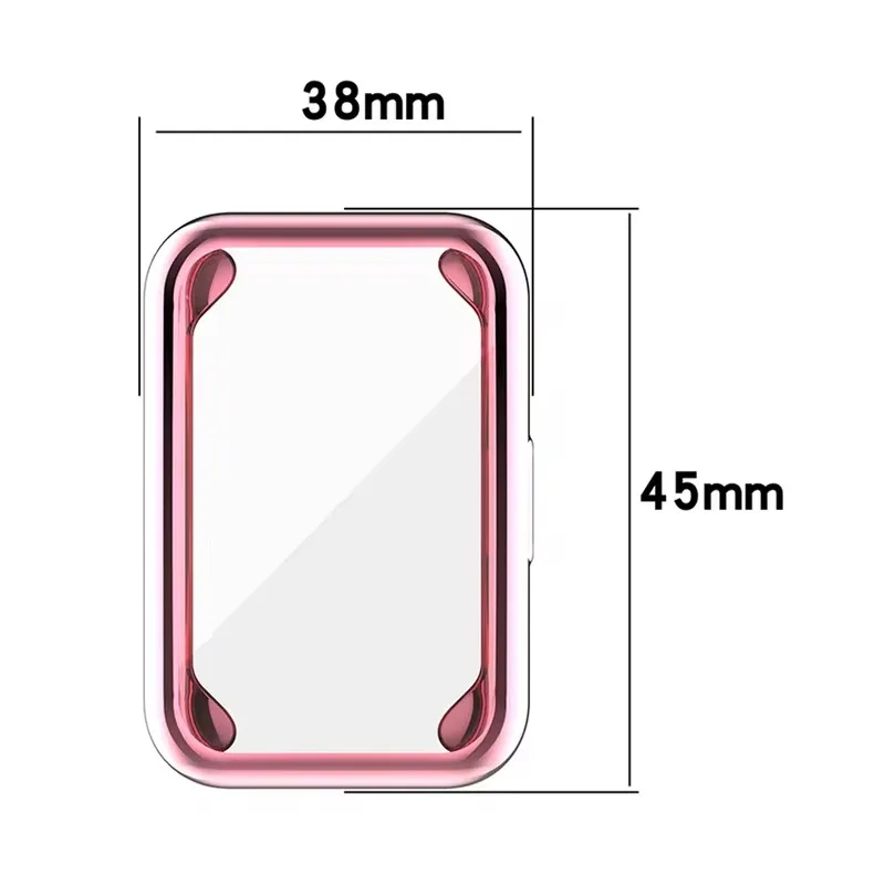 TPU Protector Case For Huawei Watch Fit 2 Case Plated All-Around Replacement Bumper Screen Cover Cases For Huawei Watch Fit2/Fit