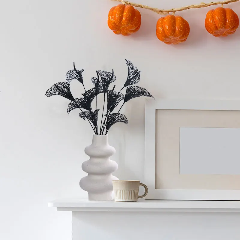 2 Stuks Simulatie Bloem Halloween M Esh Bloem Taro Tak Huisdecoratie Halloween Decoratie13262_x2