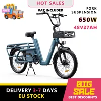 Onesport OT01 Electric Bike 650W 48V 27H Lithium Battery Electric Bike 20*2.6 Inch Aldult City E-Bike Off-Road Tire