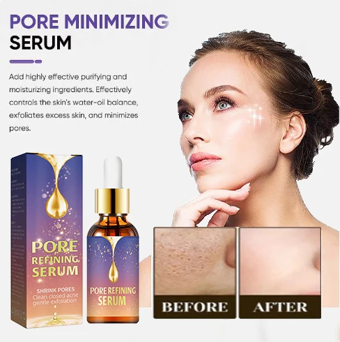 Acid Pore Shrinking Serum Face Removing Large Pores Tightening Repairing Facial Pore Minimizing Essence oil Firm Skin Care