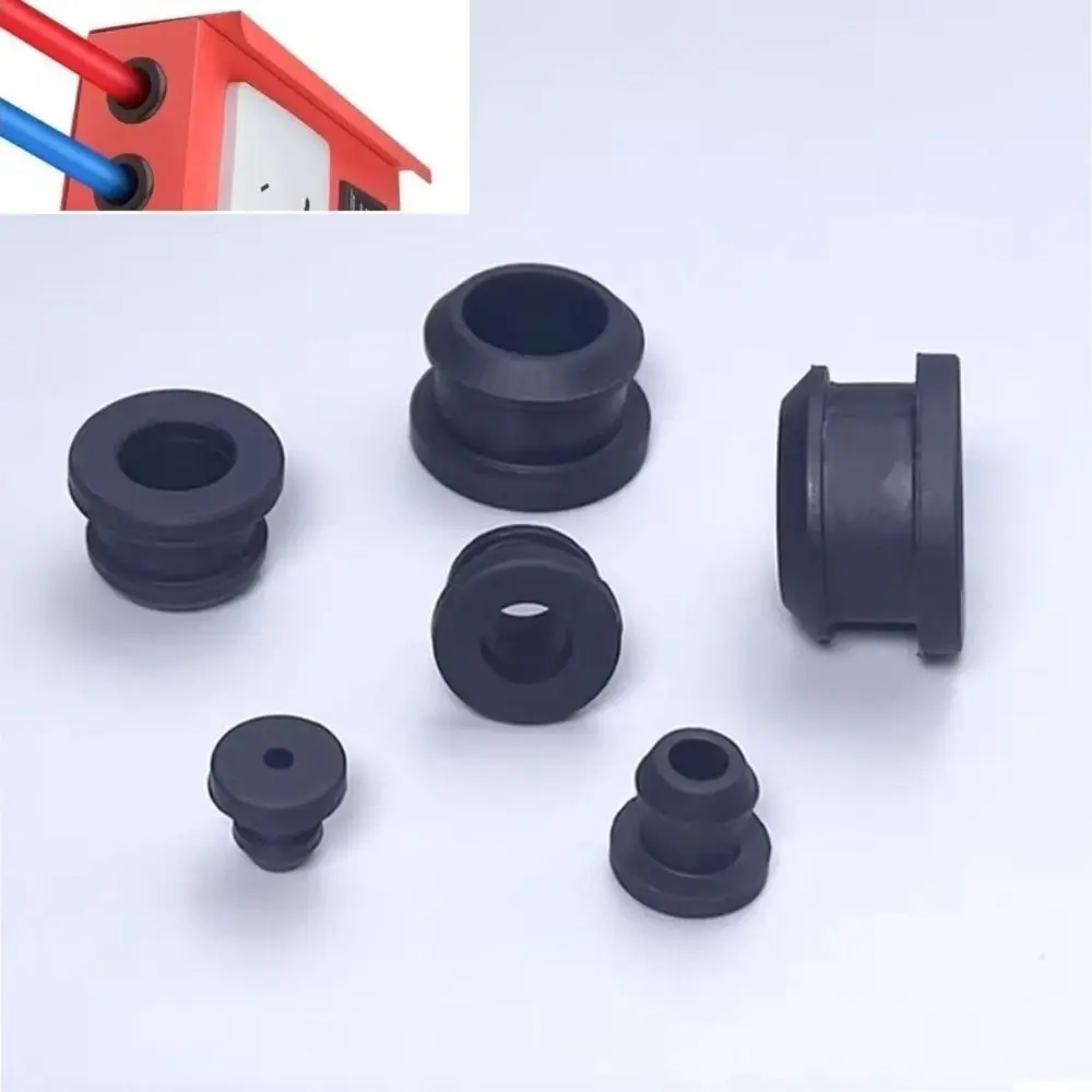 10PCS Electric Box Gasket Rubber Wire Grommet Snap-In High Temperature Resistant Sealing Cap Seal Ring Quick Installation