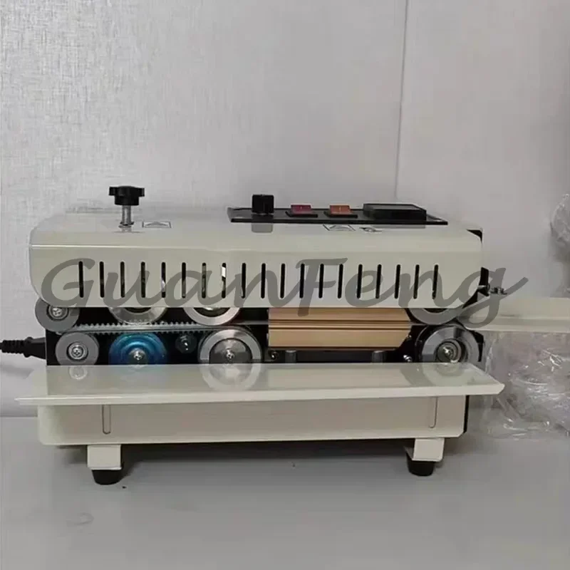 Commercial Continuous Bag Sealing Machine, Small Band Sealer for PE, Plastic and Aluminum Foil Food Packaging