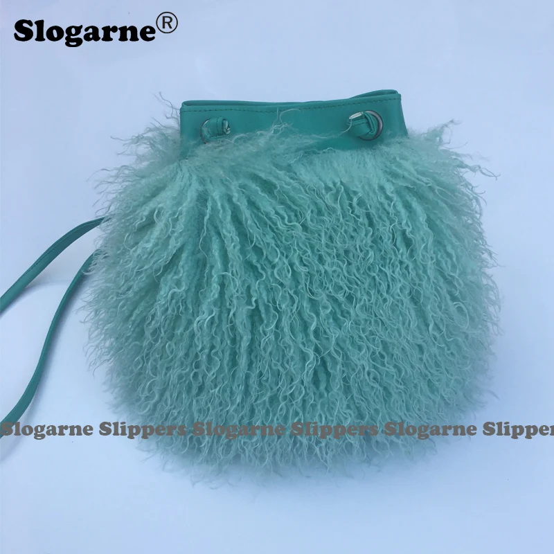 

Женская модная длинная меховая шерстяная сумка 2025 года, пляжная шерстяная меховая сумка на плечо, женская сумка из искусственного меха, роскошные сумки из искусственного монгольского овечьего меха