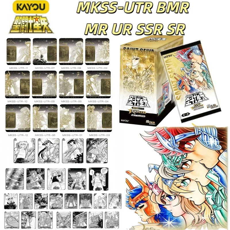 Tarjeta KAYOU Saint Seiya, versión Manga, Star Contracting Knights Of The Zodiac, UTR BMR MR UR SSR SR, tarjeta individual, juguete de regalo