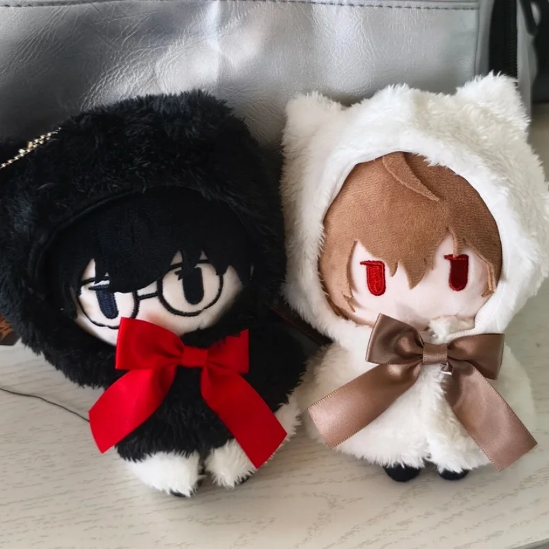 

New Persona 5 16cm Plush-Like Texture Akechi Goro Soft Doll Bag Keychain Cloak Plush Doll Nunu Body Cotton Toys Friend Gift