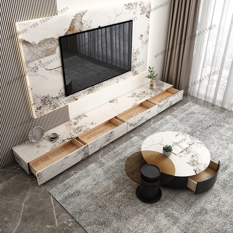 

Storage Display TV Cabinet Designer Modern Living Room Nordic Italian Tv Table Light Luxury Simple Muebles Trendy Furniture