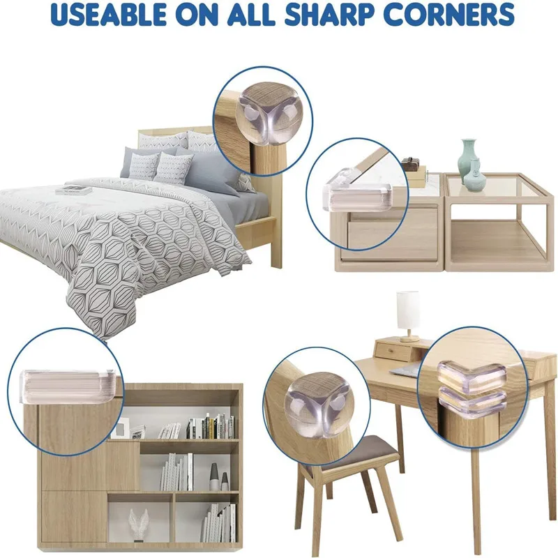 واقيات زاوية الطاولة للطفل ، شفافة ، مضادة للتصادم ، واقيات الحافة ، سلامة الطفل ، أغطية حافة الطاولة #3