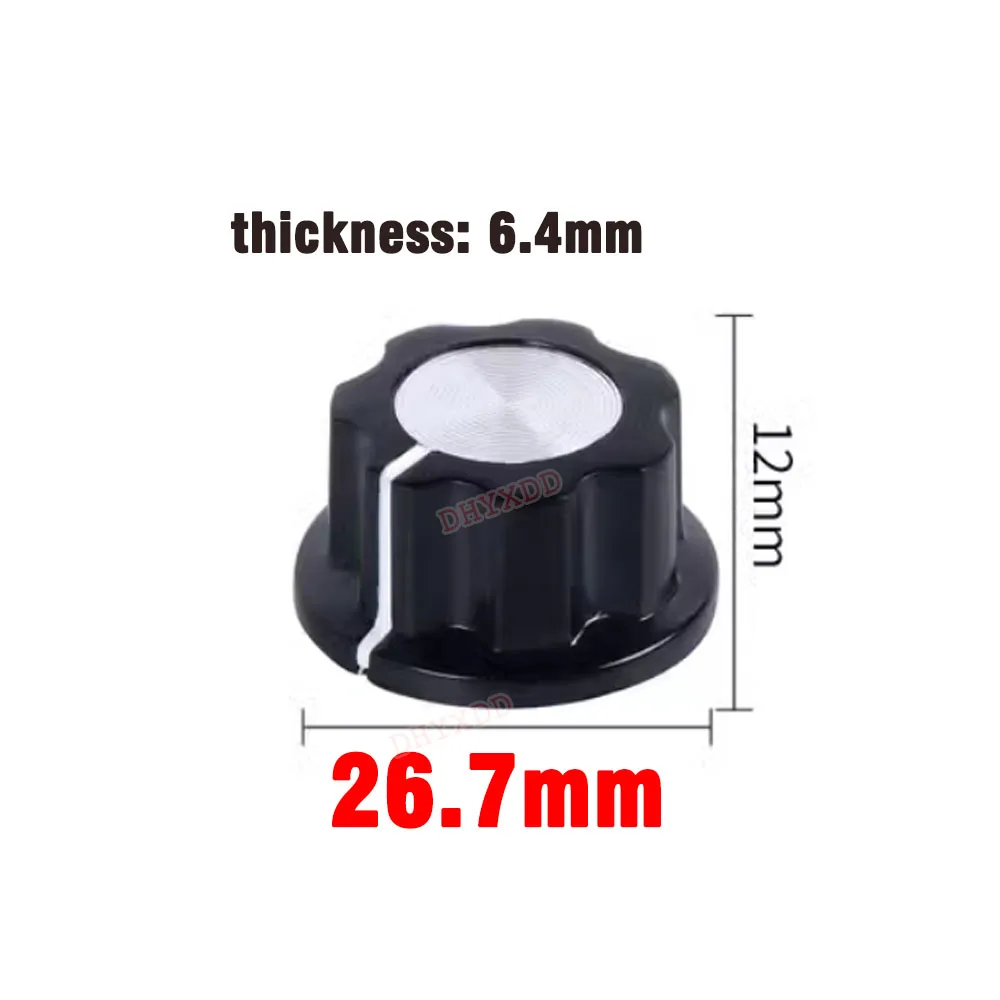 1PCS Hat Dial Knob WTH118 MF A01 A02 A03 A04 Bakelite Knob With Scale Plate Sheet Scale Digital Potentiometer Inner Hole 6mm