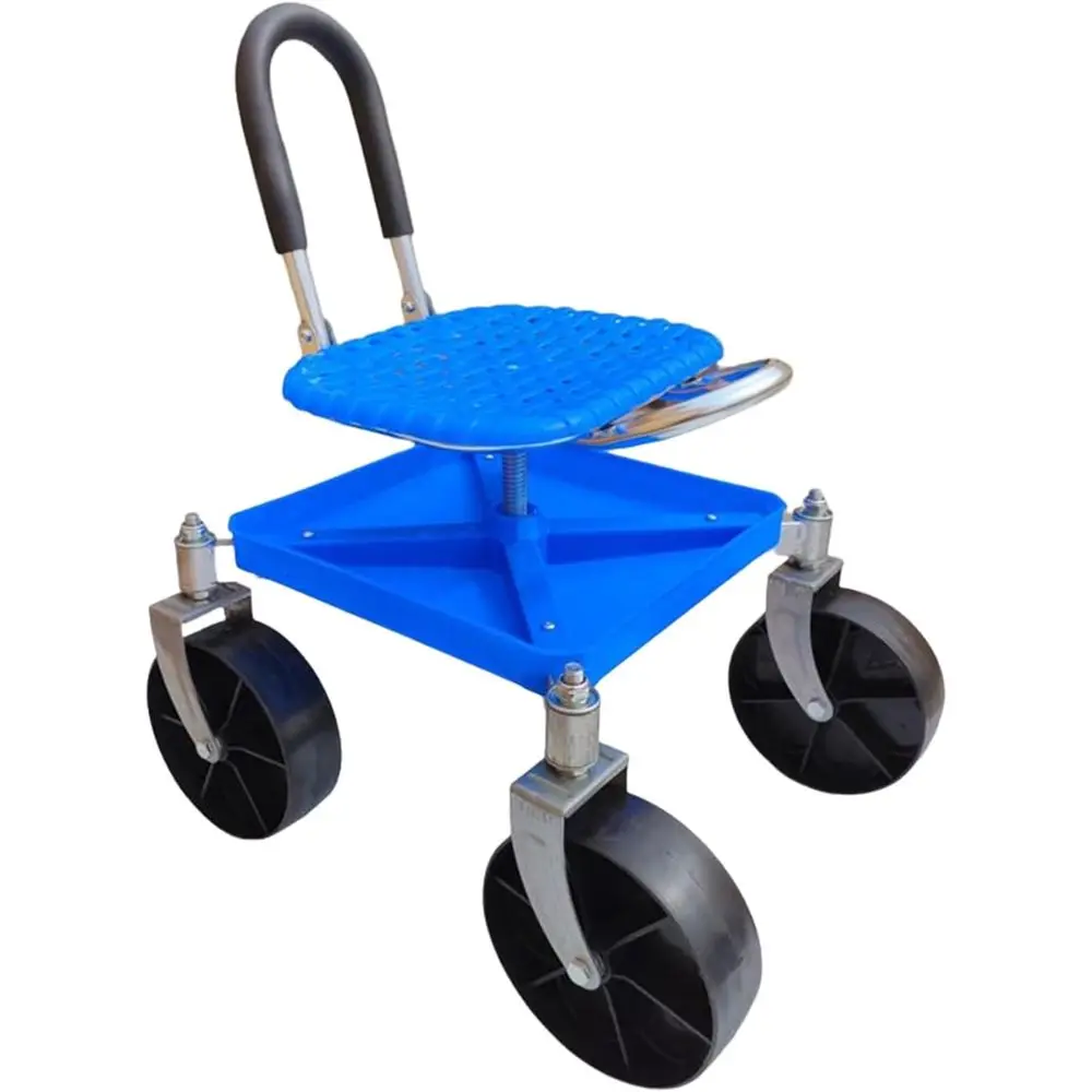 

360° Swivel Garden Seat with Adjustable Height for Outdoor Lawn and Gardening Tasks