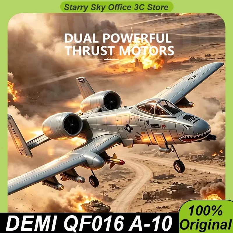 Demi QF016 A10 Thunderbolt II RC Fighter 4 Channel 2.4Ghz RC Airplanes Brushless Motor Fixed Wing EPP RC Airplane 565mm Wingspan