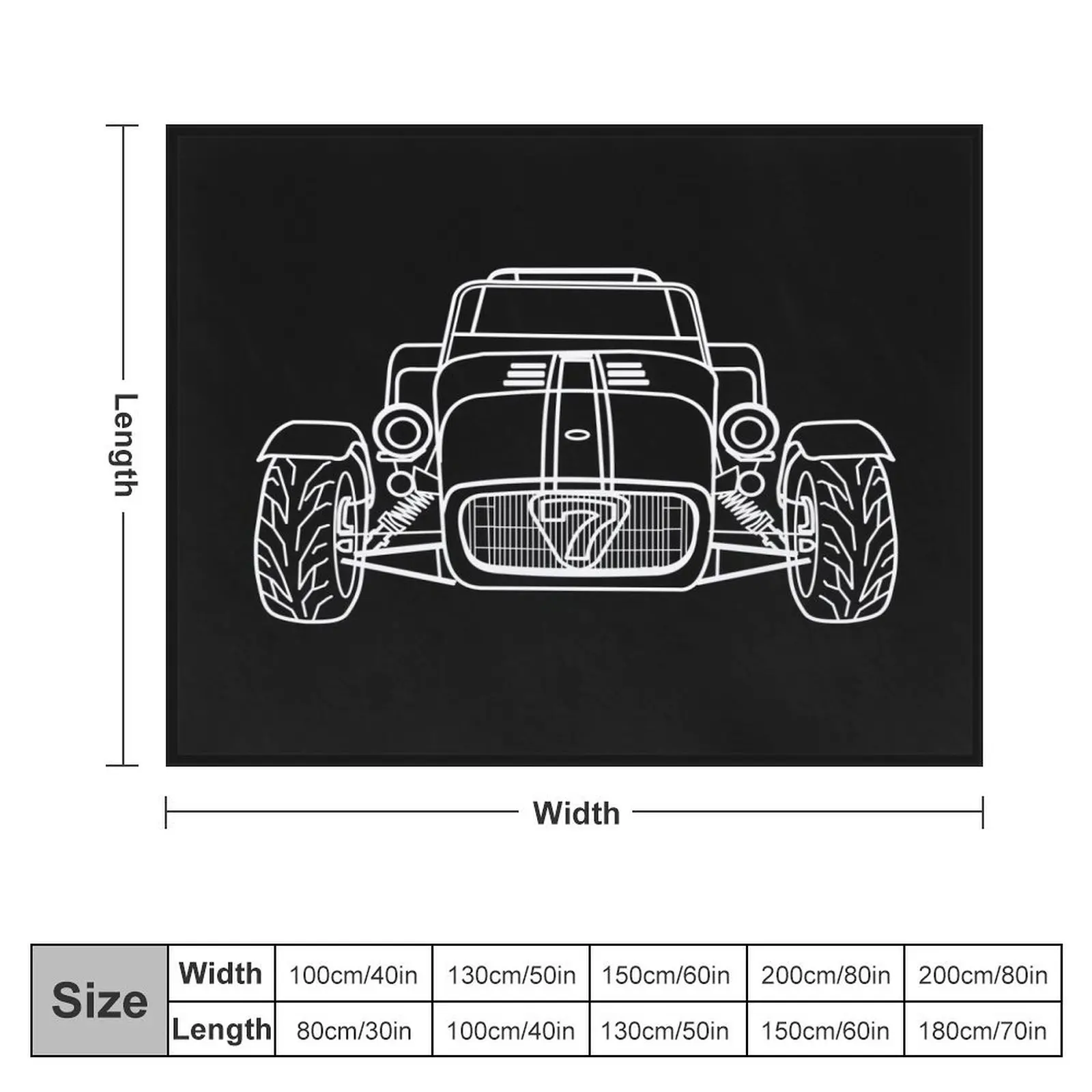 Caterham Super 7 Throw Blanket anime heavy to sleep Blankets