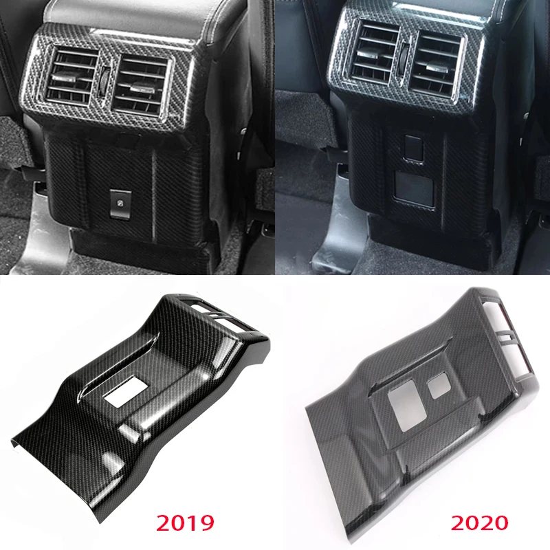 

Interior Accessories For Mitsubishi Outlander 2019 2020 Car Rear Air Conditioning Outlet Vent Cover Carbon Texture Trim