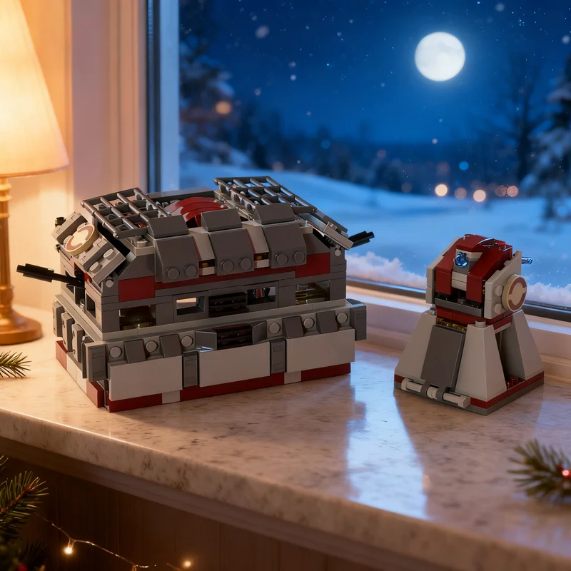 394pcs MOC CLONE COMMANDO BUNKER Star Battle Model Building Blocks Christmas Gift Toy Architecture Creative DIY Craft Education