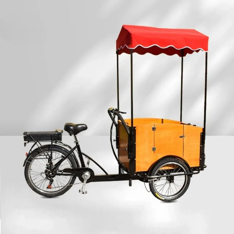 bicycle picks up the child, walks the baby, and rides the tricycle upside down, which can be equipped with electric assistance.