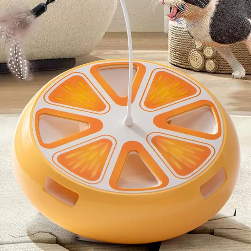 Cat Turntable Kitten Toys Self-Employment Interactive Cat Turntable Cat Exercise Toy Intelligent Smart Cat Toy for Living Room