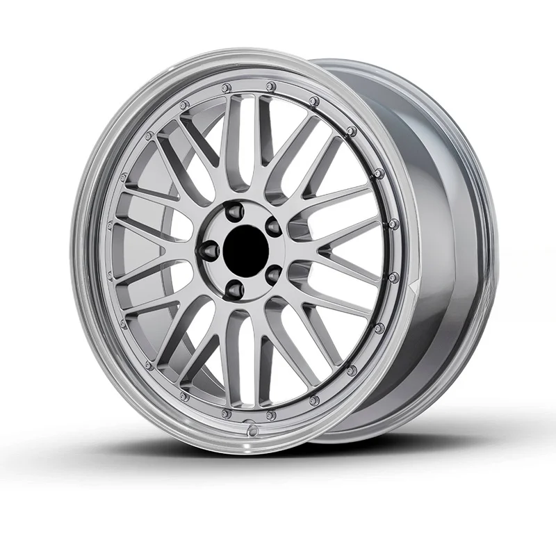 Durable Customized 2‑Piece Forged Wheel Rims Matte Gold Silver Diamond Cut Diamond Black 5x120 PCD Suitable For