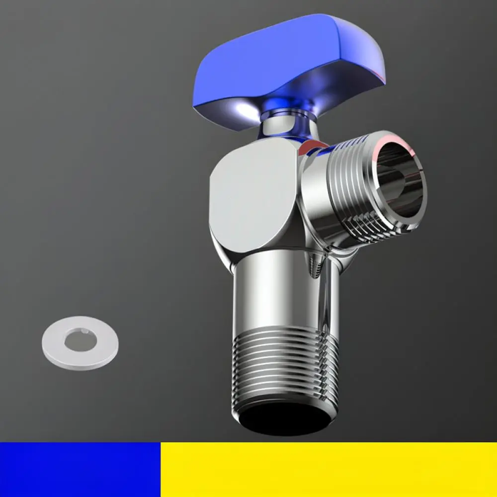 Modern Brass Angle Valve Shut Off Tap Valve For Home Bathroom Kitchen Water System Installation Pipe Connector