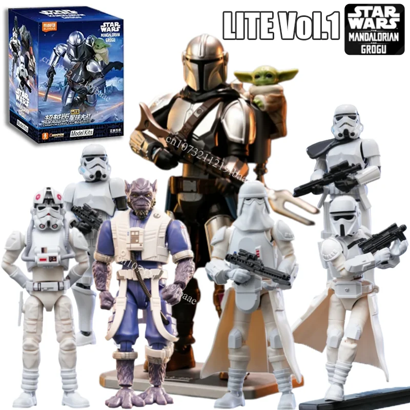 

Genuine Blokees Star Wars: The Mandalorian and Grogu Blind Box Toys Champion Class Lite V1 Action Figure Assembly Model Kit Gift