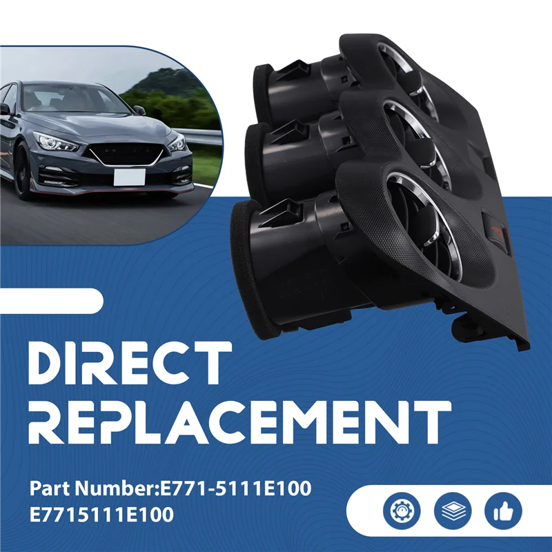 

AB61-Dash Вентиляционное отверстие E771-5111E100 Центральная решетка для Nissan Altima 2007-2012 Выходное отверстие для кондиционирования свежего воздуха