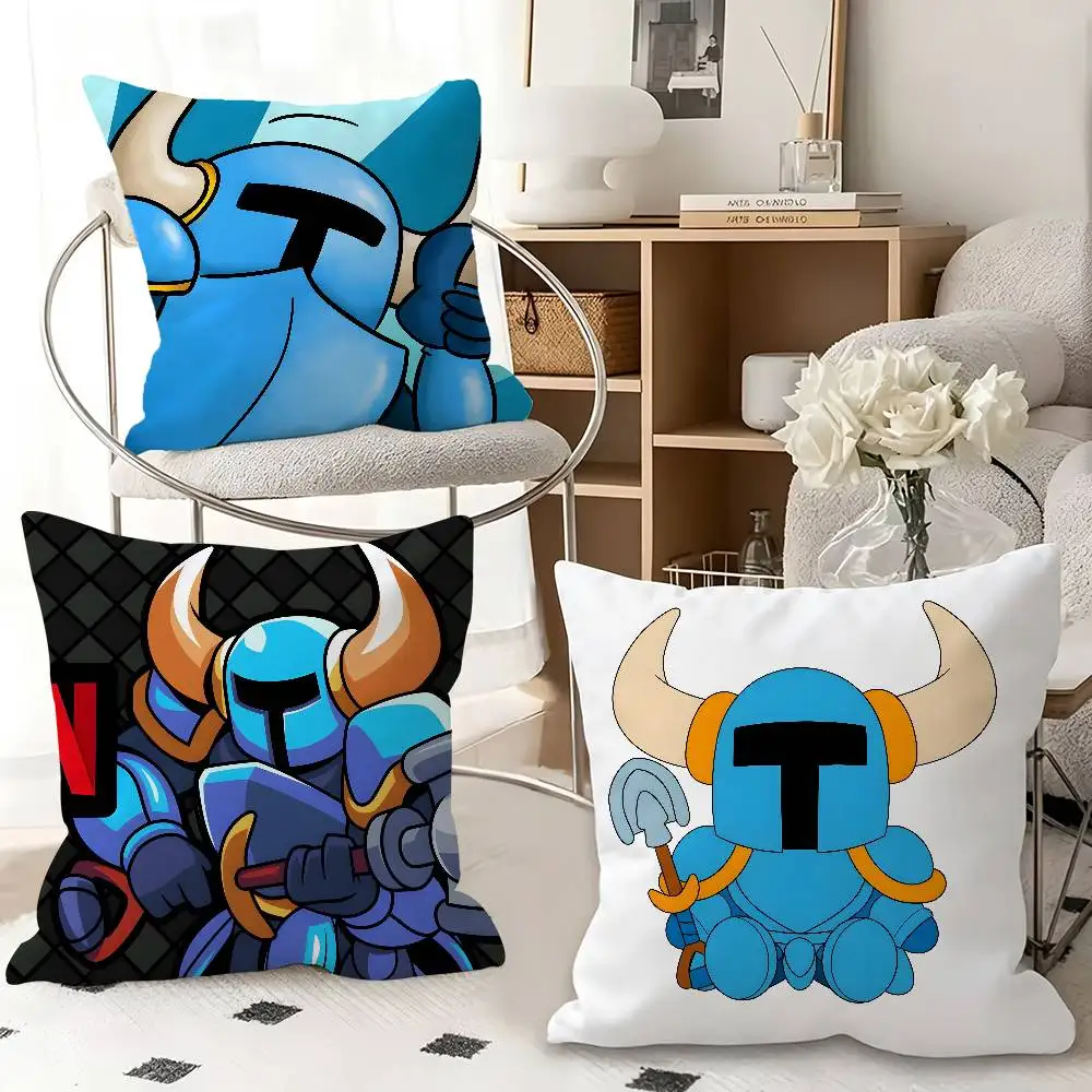 1pc Shovel Knight Pillow Case Fashion Square Pillowcase Bedroom Sofa Room Ins Decoration Leisure