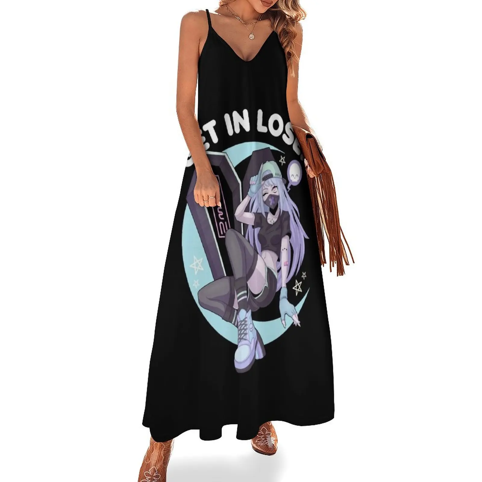 

Get In Loser Pastel Anime Girl Sleeveless Dress Clothing female elegant dresses plus sizes