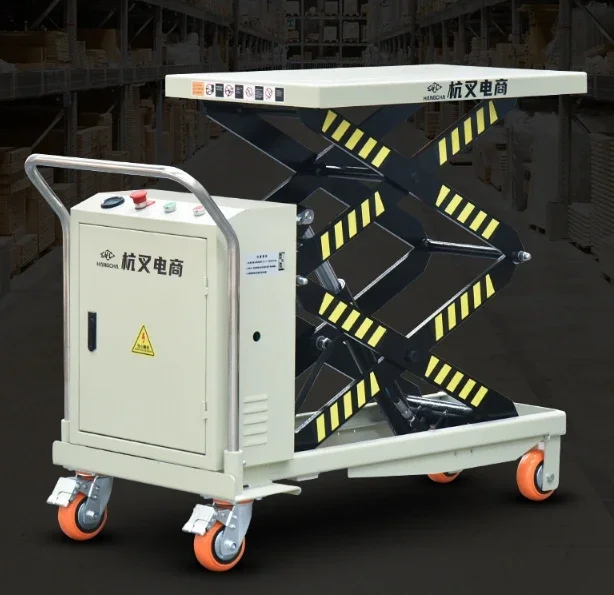 

z.-*Hangcha HCYDS-500 semi-electric platform truck Hydraulic lifting trolley Semi-automatic lifting trolley