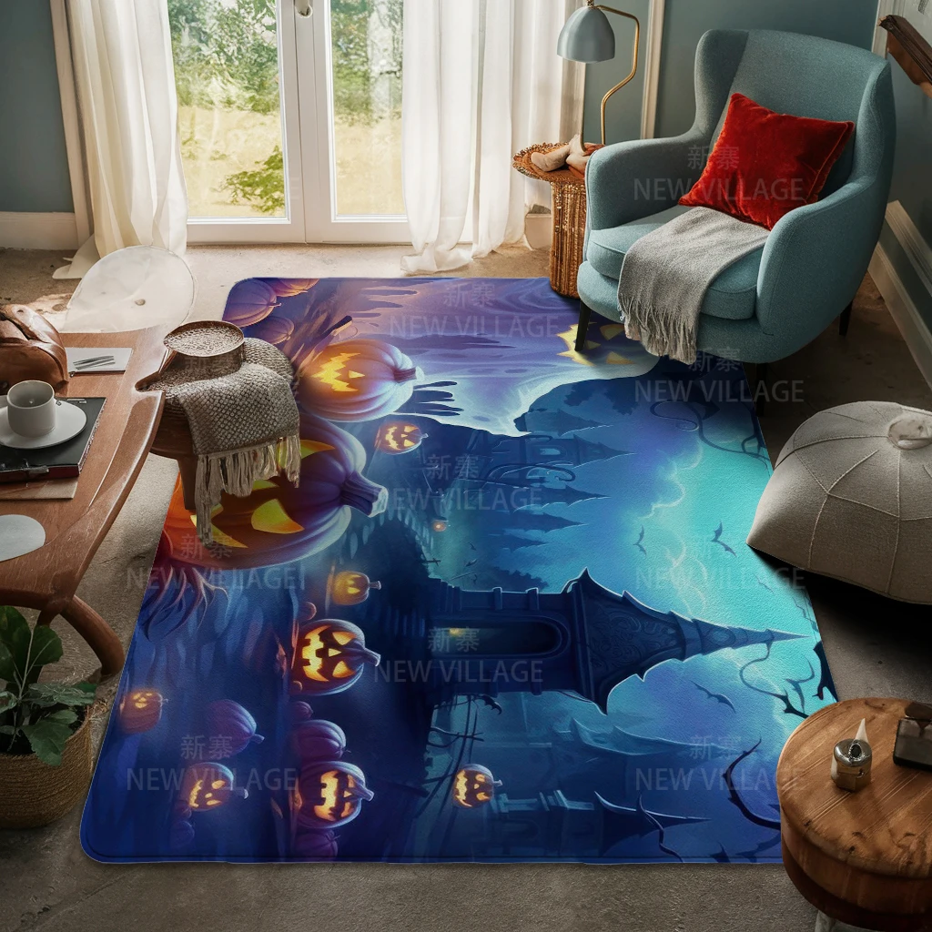 House entrance carpet Home door mat Living Room Bath Foot bathroom non-slip water absorption rugs Halloween Autumn Pumpkin cute