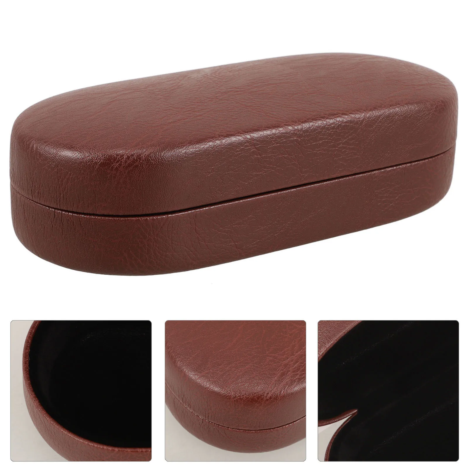 

Hard Glasses Case PU Protective Eyewear Cover for Sunglasses Goggles Reading Eyewear Portable Organizer Hiking