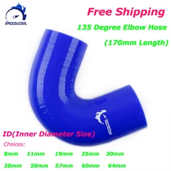 135 Degree Elbow General Silicone Coolant Intercooler Pipe Tube Hose ID8mm 11mm 19mm 25mm 30mm 38mm 50mm 57mm 60mm 64m