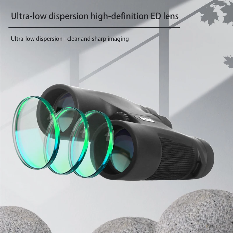 Nuevo Binoculares profesionales 10x42 con alta definición, gran aumento, capacidades portátiles de visualización y caza al aire libre