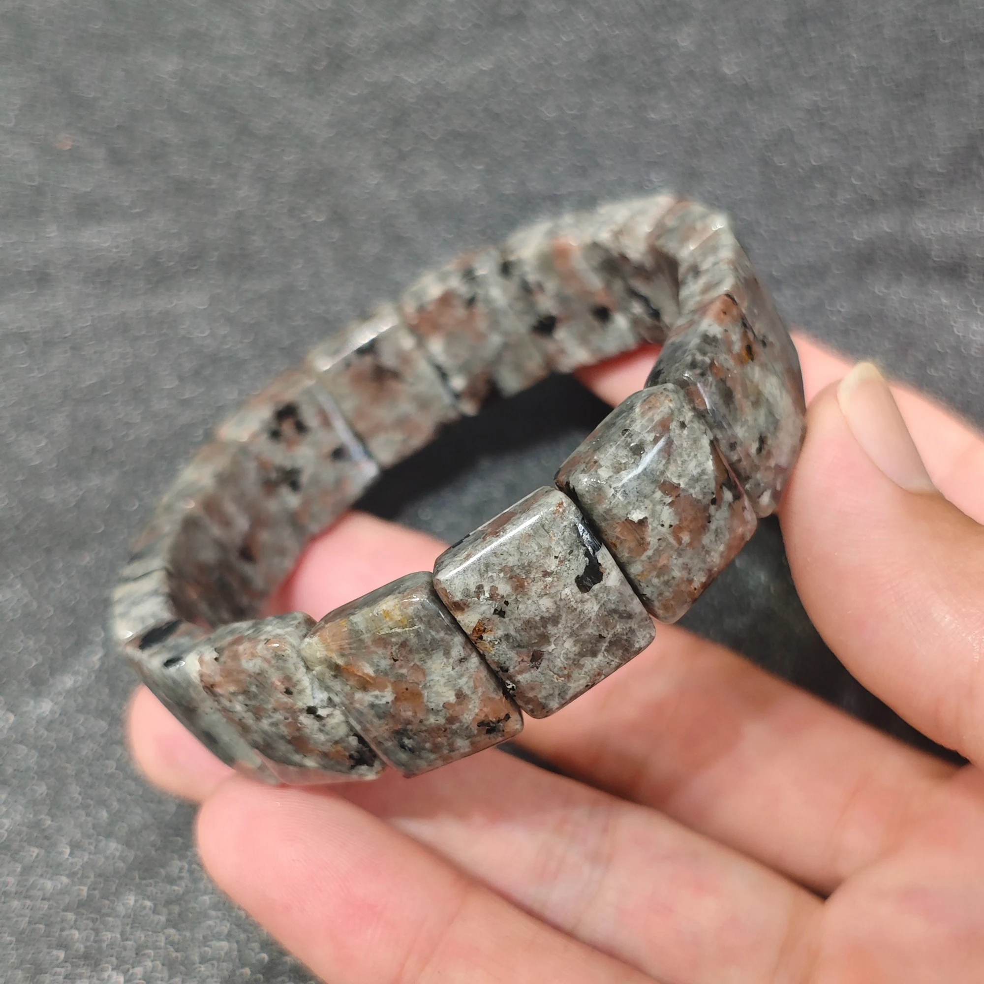 Natural Yooperlite Bar Bracelet Gemstone Slab Cuff UV Reactive Fluorescent Sodalite Emberlite Supply 1 Piece