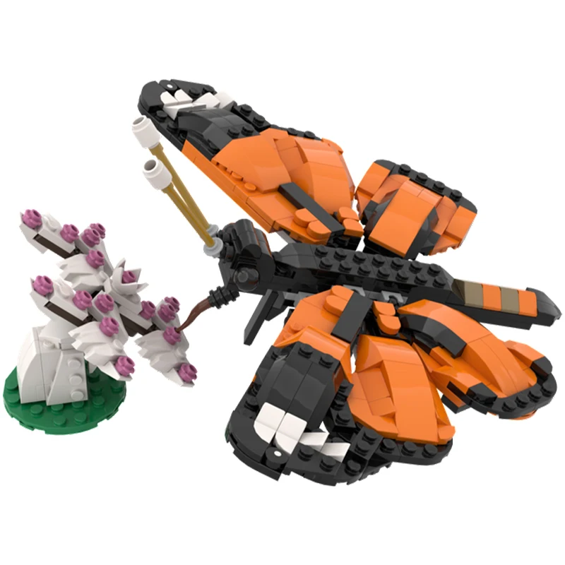 

343pcs MOC Tiger Butterfly Building Blocks Christmas Gift Showcase Ready DIY Project Ideal for Exhibitions