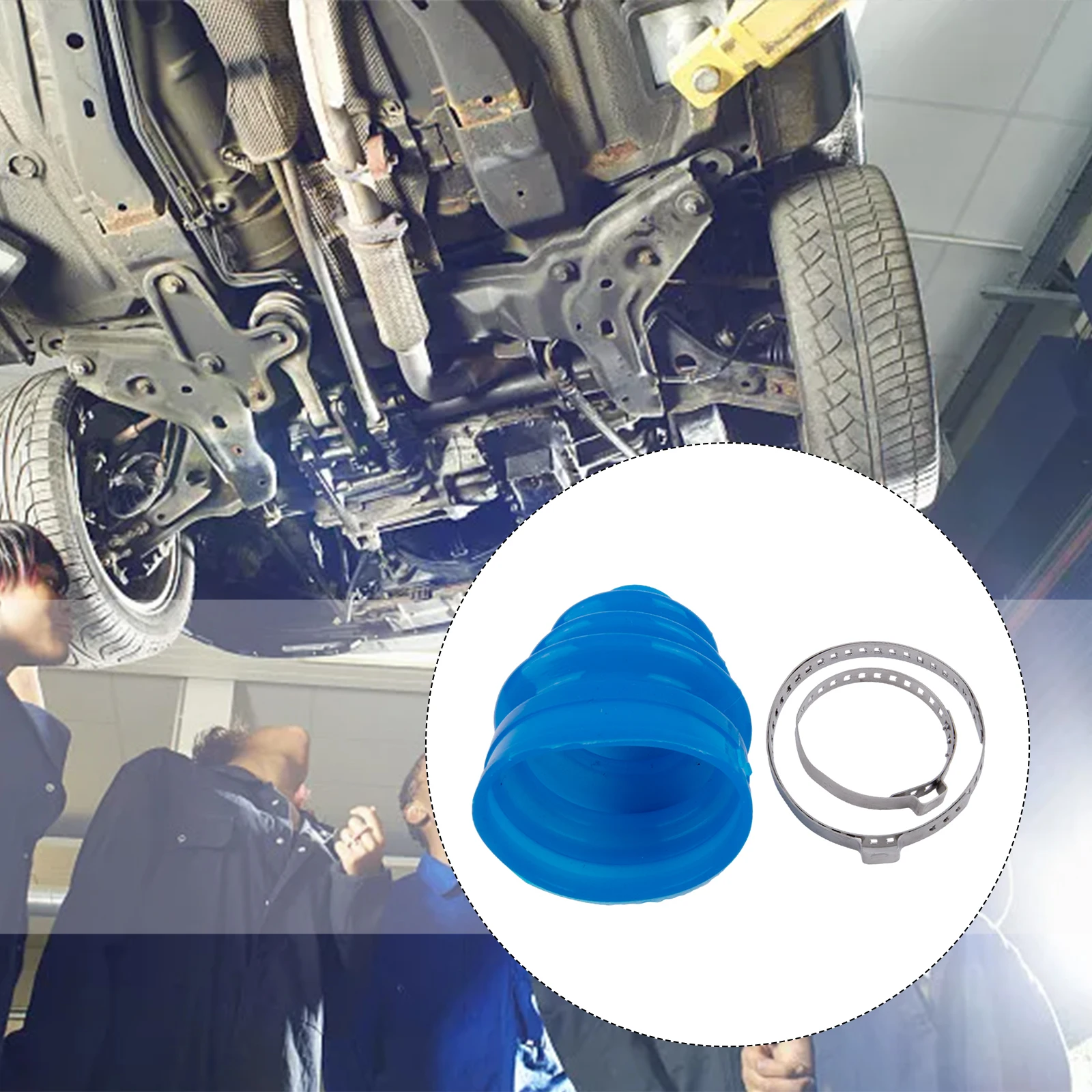Silicone  Constant  Joint Drive Shaft + 2 Clamps Silicone + Metal Rack Steering Boot Gaiter And Pinion Boot Accessorie