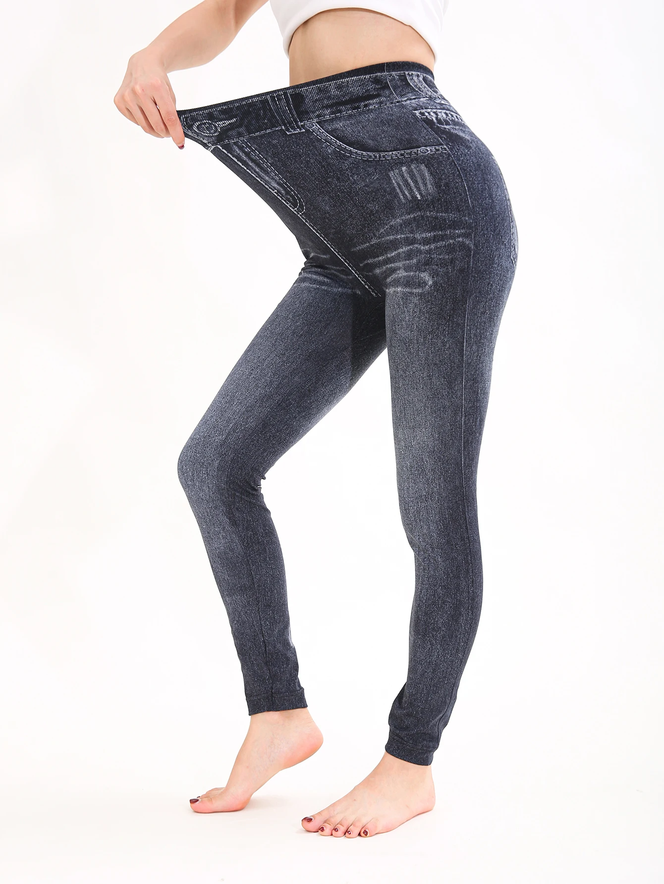 الخريف الشتاء 1 حزمة المرأة السود تسعة سنت تقليد كاوبوي مثير ضيق يغطي الرجل عارضة الرياضة أنيقة اللياقة البدنية اليوغا السراويل