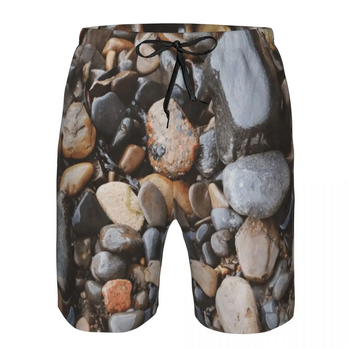 Beach Pebbles Trunks Beach Board Shorts Casual Quick Dry Swim Summer Men Pants