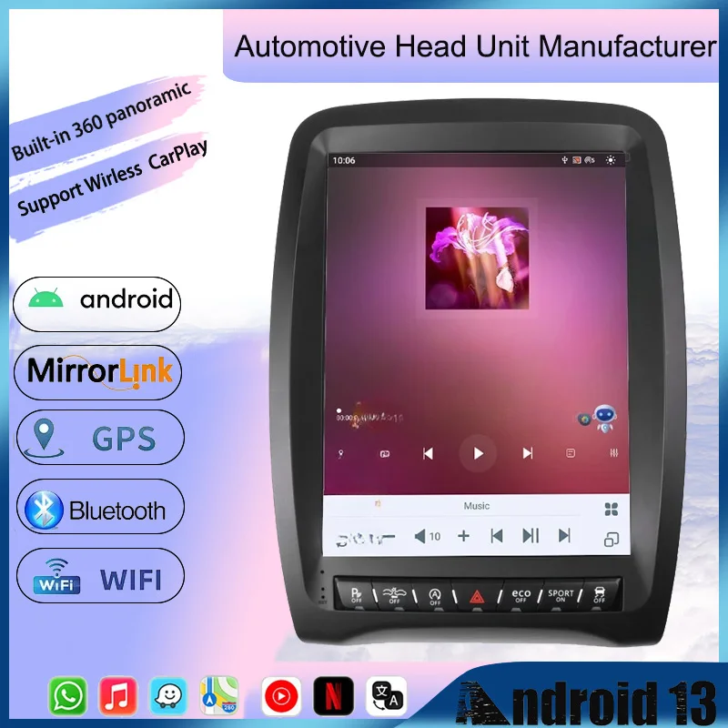 YANF GPS Carplay Navigation Multimedia Radio For Dodge Durango 2011-2020 Car Screen Android Stereo Video Player Stereo Head Unit