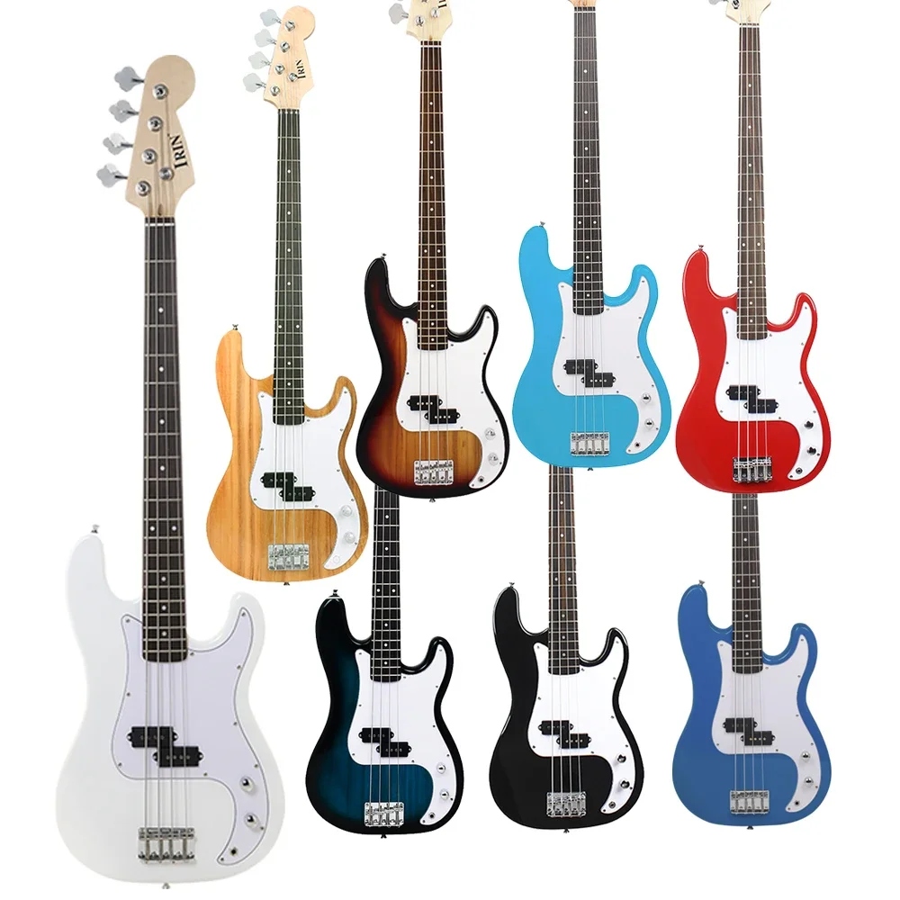 

IRIN 4 Strings Bass Guitar 20 Frets Basswood Body Maple Neck Electric Bass Guitar Guitarra With Guitar Parts & Accessories